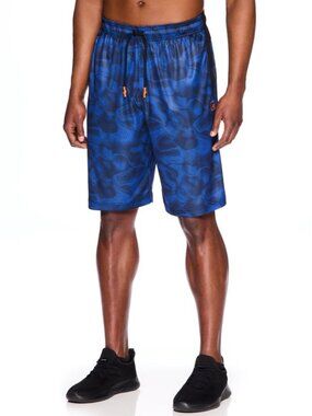 NWT And1 Mens "Post Up" Basketball Shorts Swirl Print. Size S.